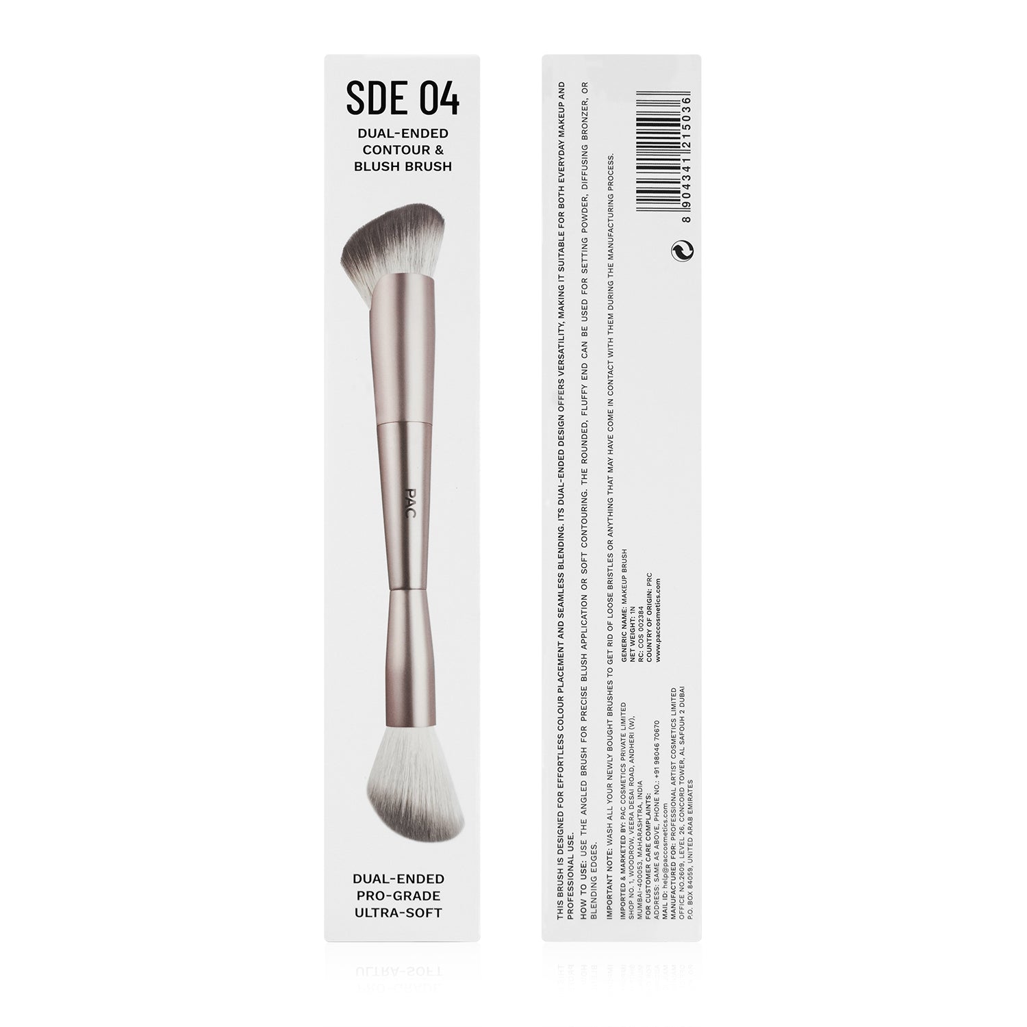 PAC SDE 04 Dual-Ended Contour & Blush Brush