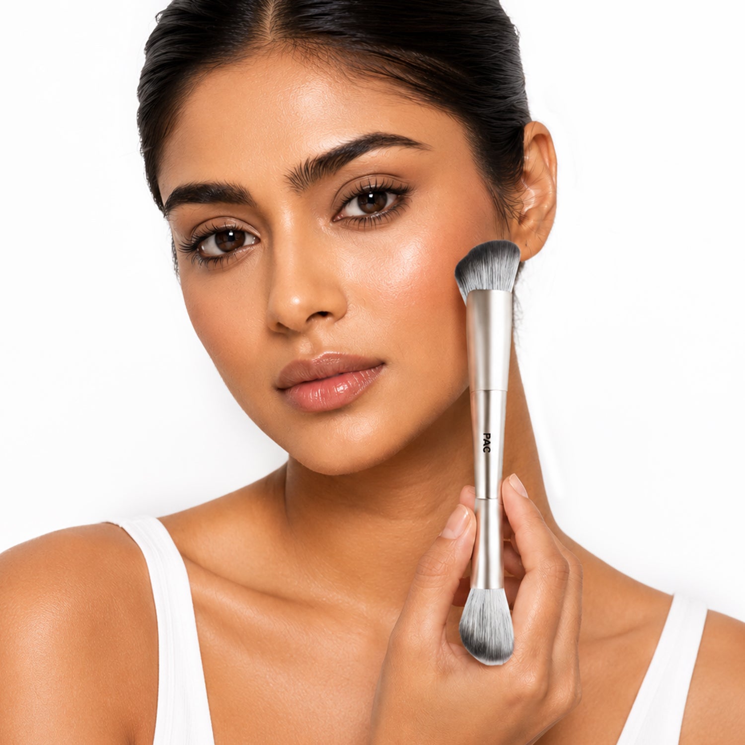PAC SDE 04 Dual-Ended Contour & Blush Brush
